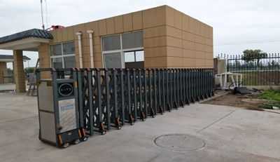 開封市大豐糧油采用華捷盛智能電動(dòng)伸縮門
