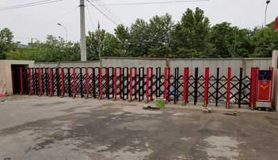 惠濟(jì)區(qū)消防站采用華捷盛智能電動(dòng)伸縮門